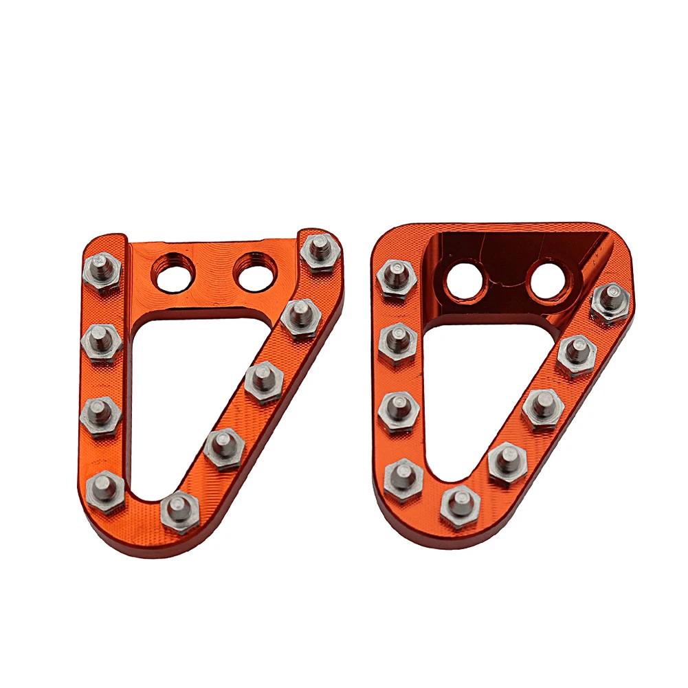 Aluminum Motorcycle Rear Brake Pedal Pads Step Plate Tip for KTM SX SXF EXC EXCF XC XCF XCW XCFW TC TE 2008-2016 for Husqvarna