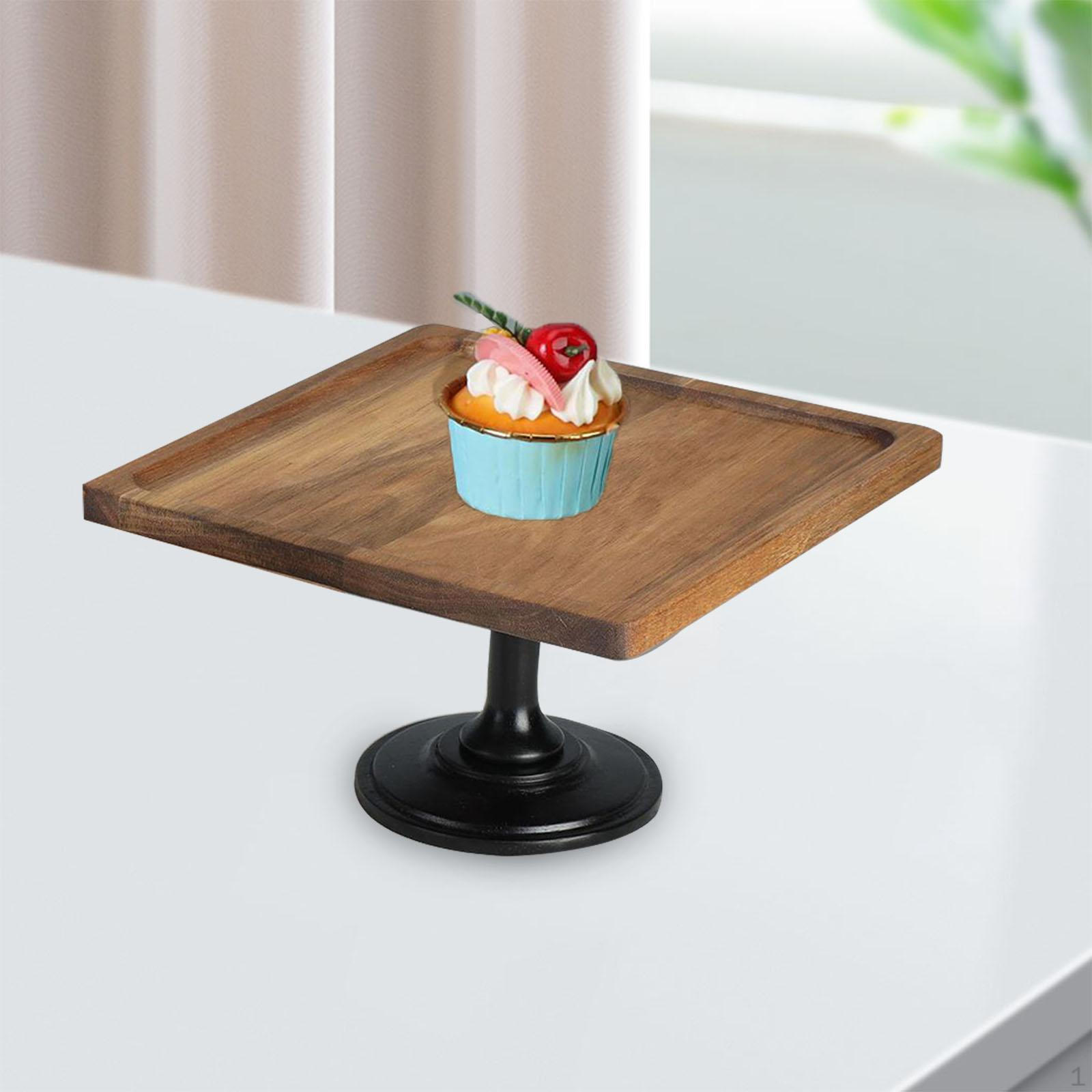 High Foot Tray Housewarming Gifts Food Serving for Birthday Party Wedding Desktop Decor 20cm