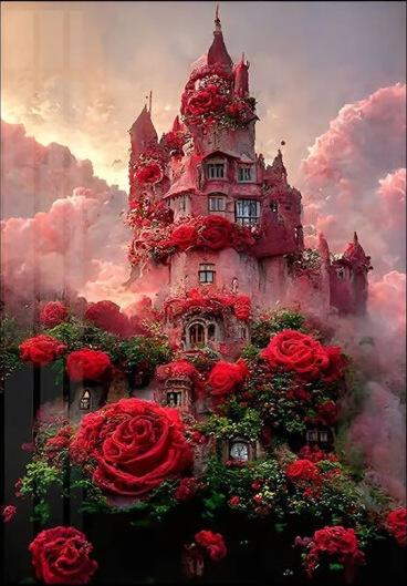 Diamond Painting Handmade DIY Starry Sky Castle Home Decoration Painting Romantic Night Light Luxury