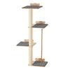 Wall Mounted Cat Shelves Tree with Platform Tree-Shaped Cat Furniture