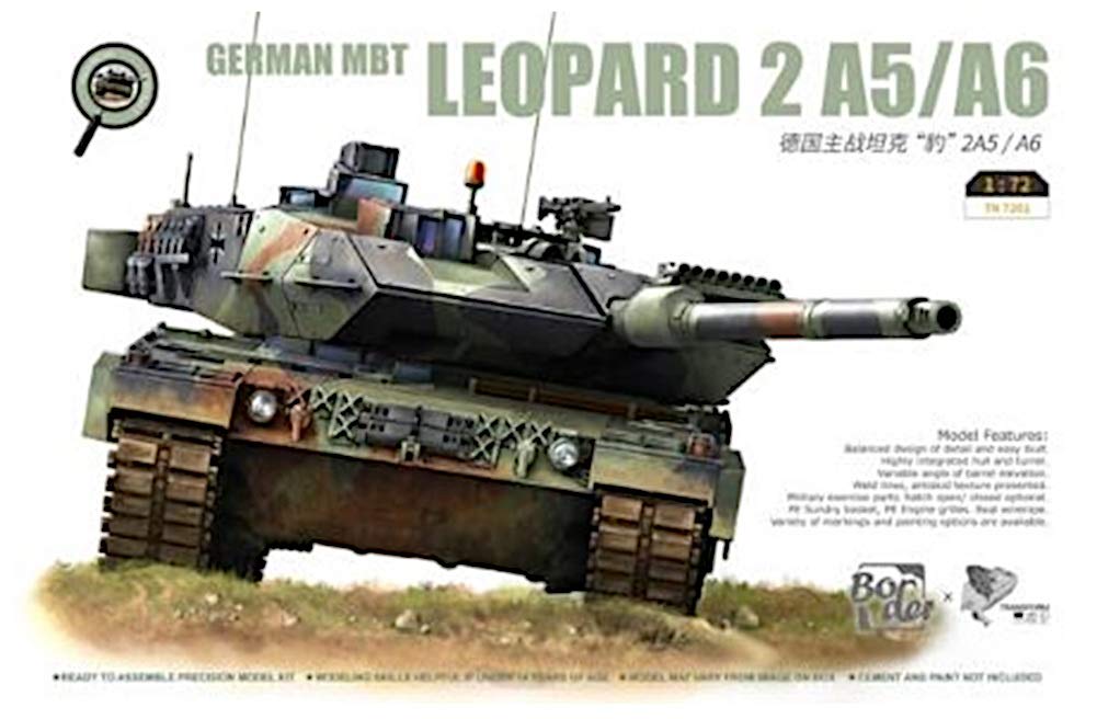 

Border Model German Army Leopard 2 Plastic Model TK7201 1/72 A5/A6