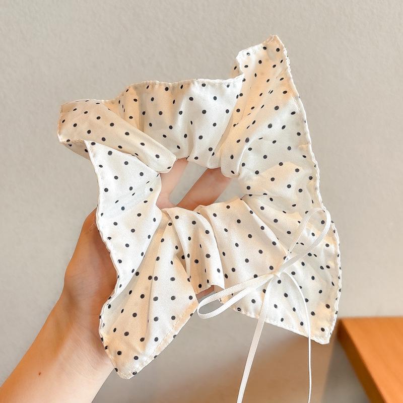 Korean Style Spring/Summer Floral Intestine Hair Scrunchie for Women – Elegant Ponytail Tie and Mori Girl Accessory.