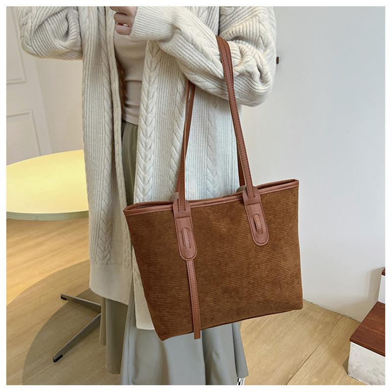 Trendy Canvas Tote Bag For Women Large Capacity Shoulder Bag 2023 Spring Fashion