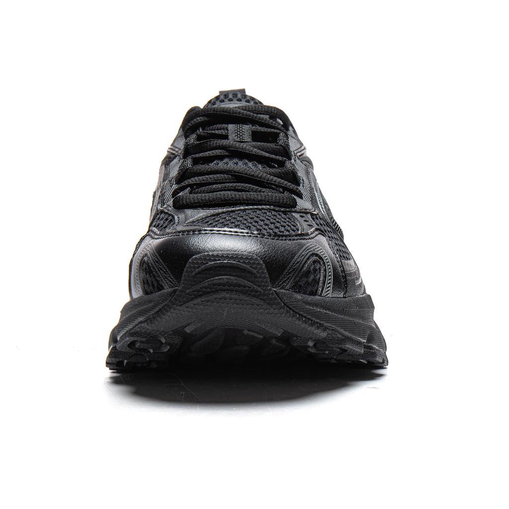 Li Ning Cushioning Slip Resistant Abrasion Resistant Breathable Support Lightweight Low top Casual Shoes Men's Black AGLW003-3