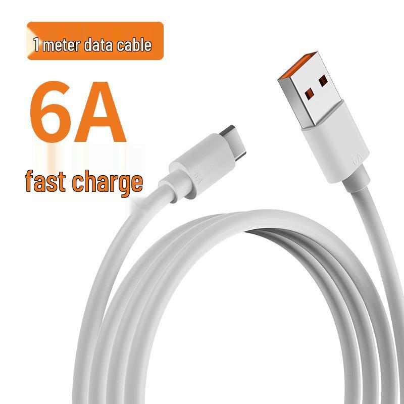 

Universal Quick Charge 100W Transparent 3-in-1 Data Cable with Super Flash Charge