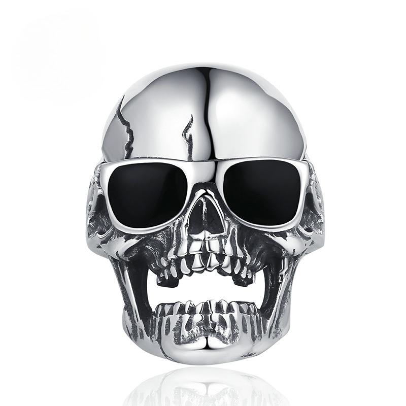 2026 Jewelry European and American Retro Dark Wind Does Not Fade Ring Jewelry Personality Trend No. 7
