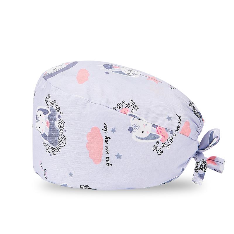 200 Kinds Adjustable Medical America National Pattern Cartoon Pet Hospital Heart Surgical Doctor Cap Surgeon Hat