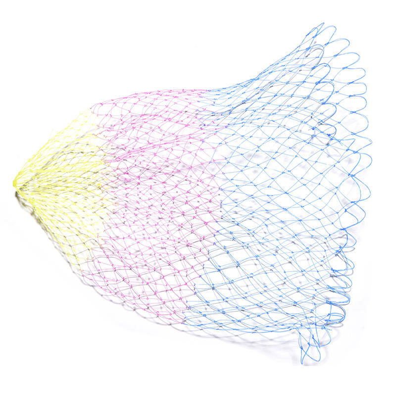 1 Pcs Nylon Fishing Net Rhombus Mesh Hole Net Collapsible Fishing Tools 3 Sizes