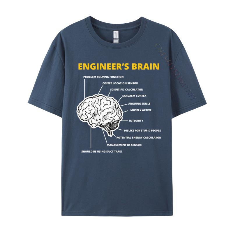 Engineer Is Brain Funny Sarcastic For Engineering Design Tops Tees 2024 Hot Sale Customized Cotton Male T-Shirt Design T Shirt