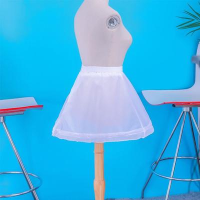 Fashion White Lace Children Skirt Petticoat Adjustable Crinoline Underskirt Princess Skirt Petticoat Wedding Gown Petticoat