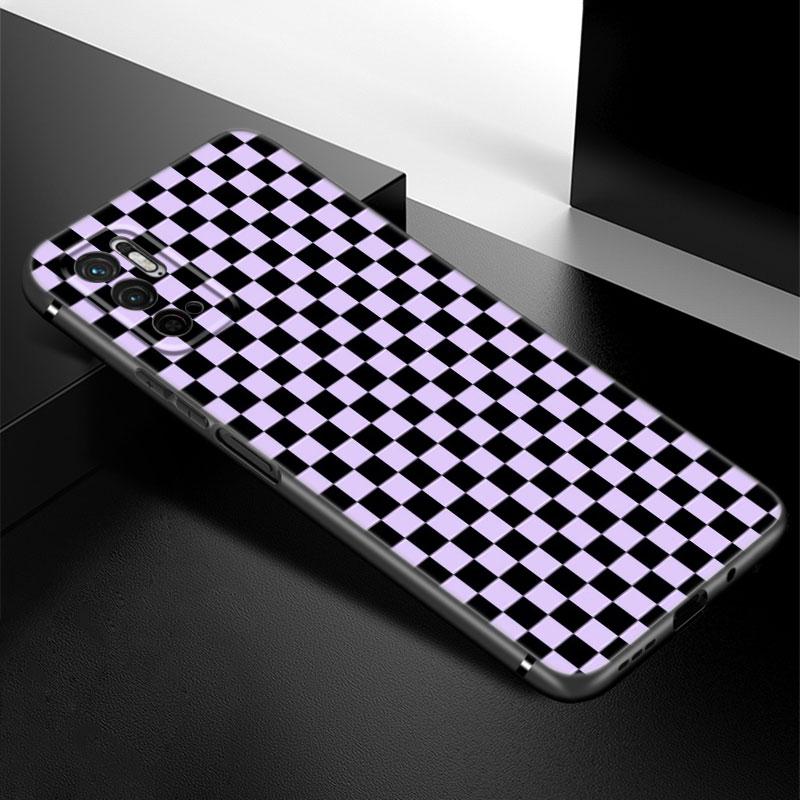 

Черно-белый клетчатый чехол с изображением зебры для Xiaomi Redmi Note 7 8 9 10 Lite 11 11E 11T 12 Pro 11S 4G 10T 5G 8T 9S 10S, черный чехол из ТПУ Redmi Note 12 Pro 5G