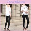 Soft Cotton Blend Round Neck Short Sleeve T-shirt With Stylish Love Print For Women