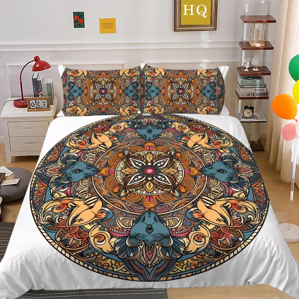 Bedding Cover Suit  Woman Man Printing Fashion Duvet Cover Sets Microfiber Bedspreads Double Size Home Textiles