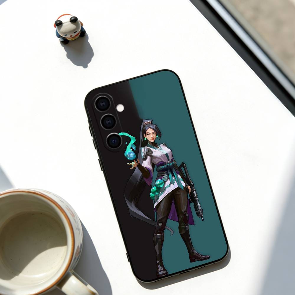 

Wei Lingying Valorant Phone Case Soft black For Samsung Galaxy A73,A72,A71,A70,A53,A52,A51 Samsung a50 30s 50s