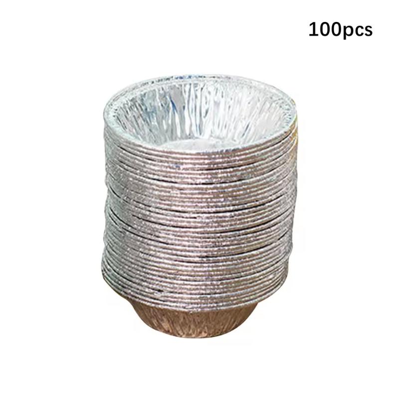 50/100Pcs Mini Pot Pie Bake Plate Disposable Baking Tart Molds Cupcake Pan Pudding Mould Round Baking Cup