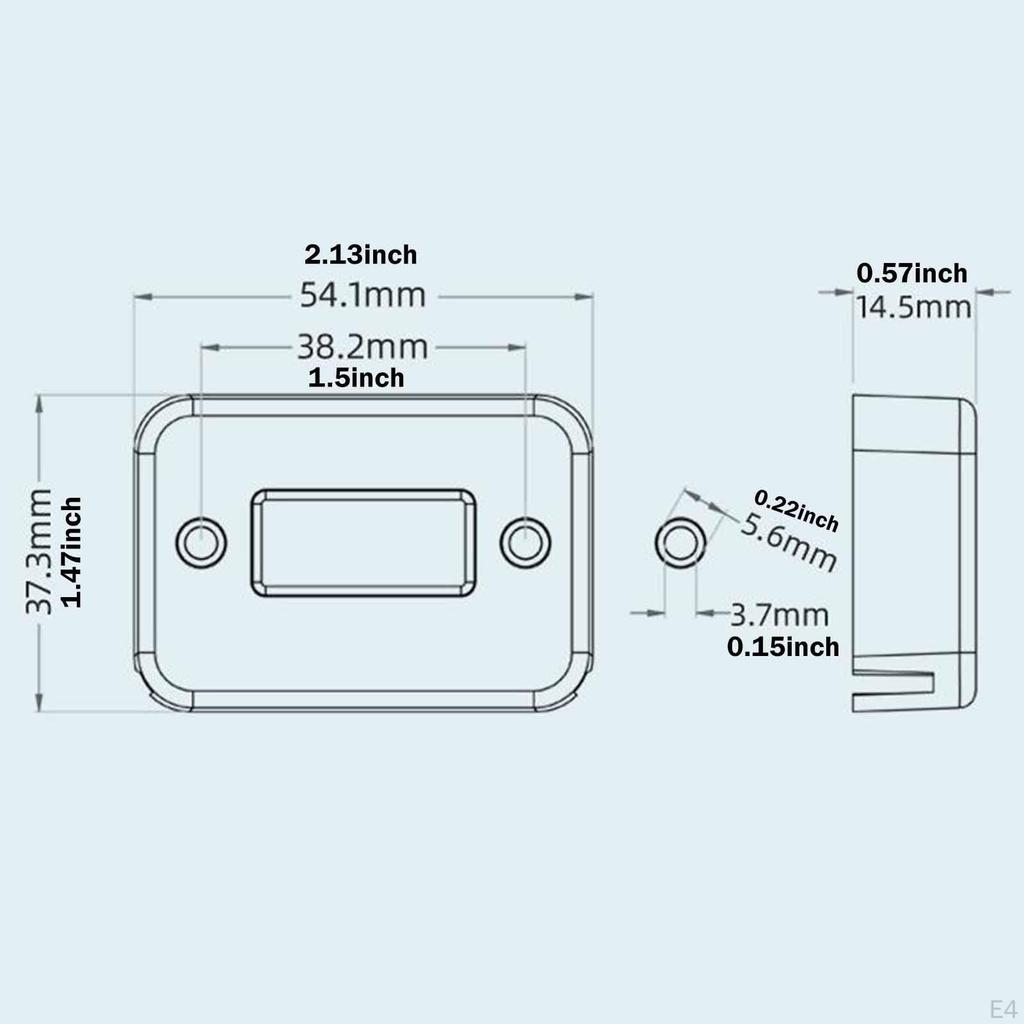Inductive Hour Meter for , Lightweight, Waterproof, Multifunctional, Tractor, Boat