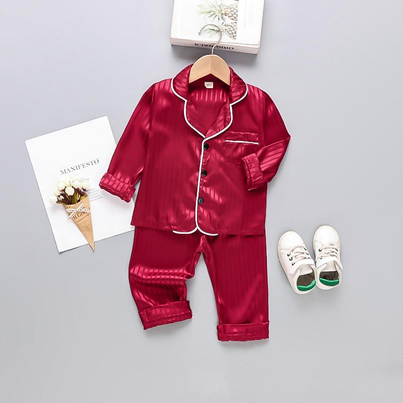 New Spring Autumn Baby Boys Clothes Set Children Pajamas Long Sleeved Shirt Pants 2Pcs/Sets Kids Girls Sleepwear Infant Costume
