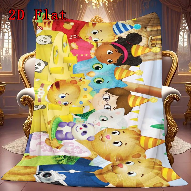 Daniel Tiger 2D Flat Pattern Flannel Blanket High Quality All Seasons Warmth and Comfort Perfect for Christmas Gifts.PMT0914283