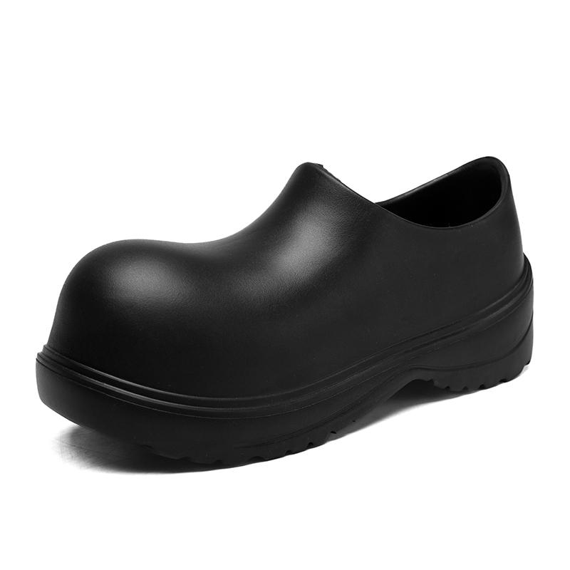 Thick-Soled Baotou Half Slippers For Men And Women'S Outerwear Spring And Summer New Anti-Slip Waterproof Chef Shoes Large-Toe Sandals