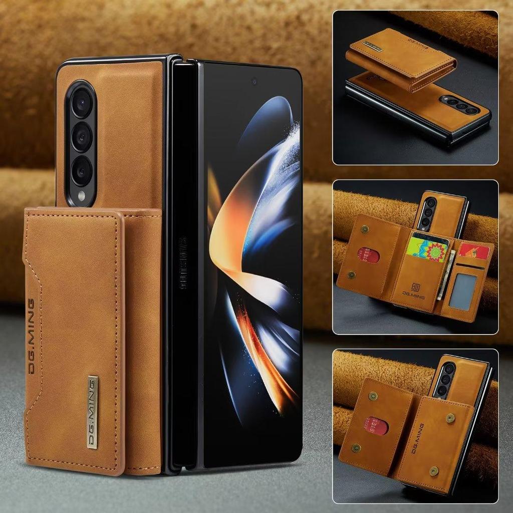 Veske For Samsung Z Fold 5 3 Z fold 4 S23 S22 S21 Ultra S20 A12 A22 A32 A52 A13 A33 A53 A14 A24 A34 A54 Flip Magnetic Leather Wallet Stand Cover
