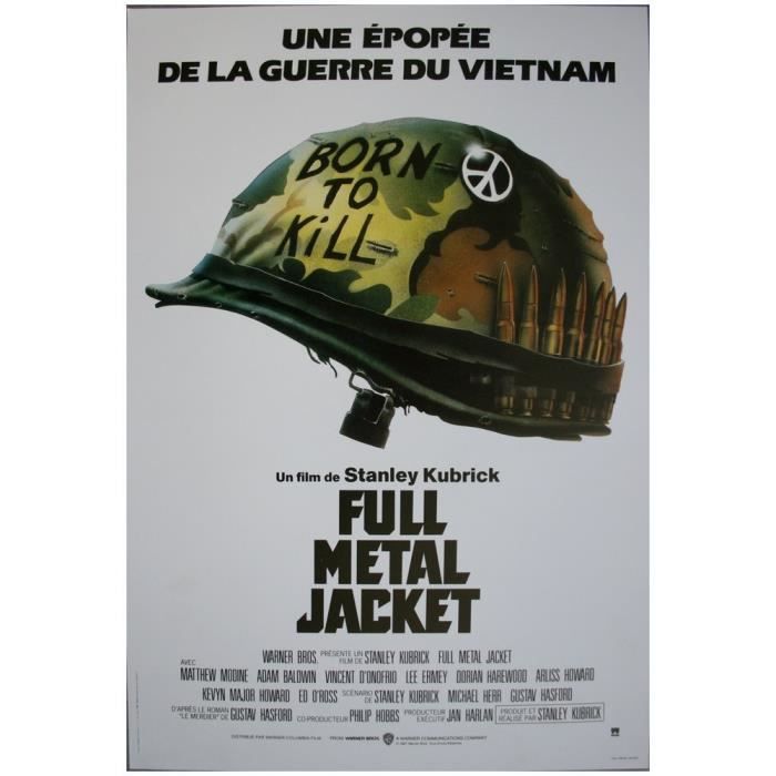 

FULL METAL JACKET Affiche Cinéma Originale Roulée Petit format 60x40cm Stanley KUBRICK