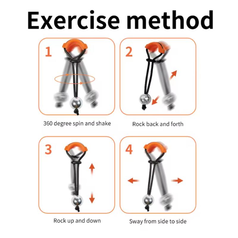 Male Weight-Bearing Penis Ring with Steel Ball Cock Ring Heavy Stretcher Penile Training Device Erection Extender for Men