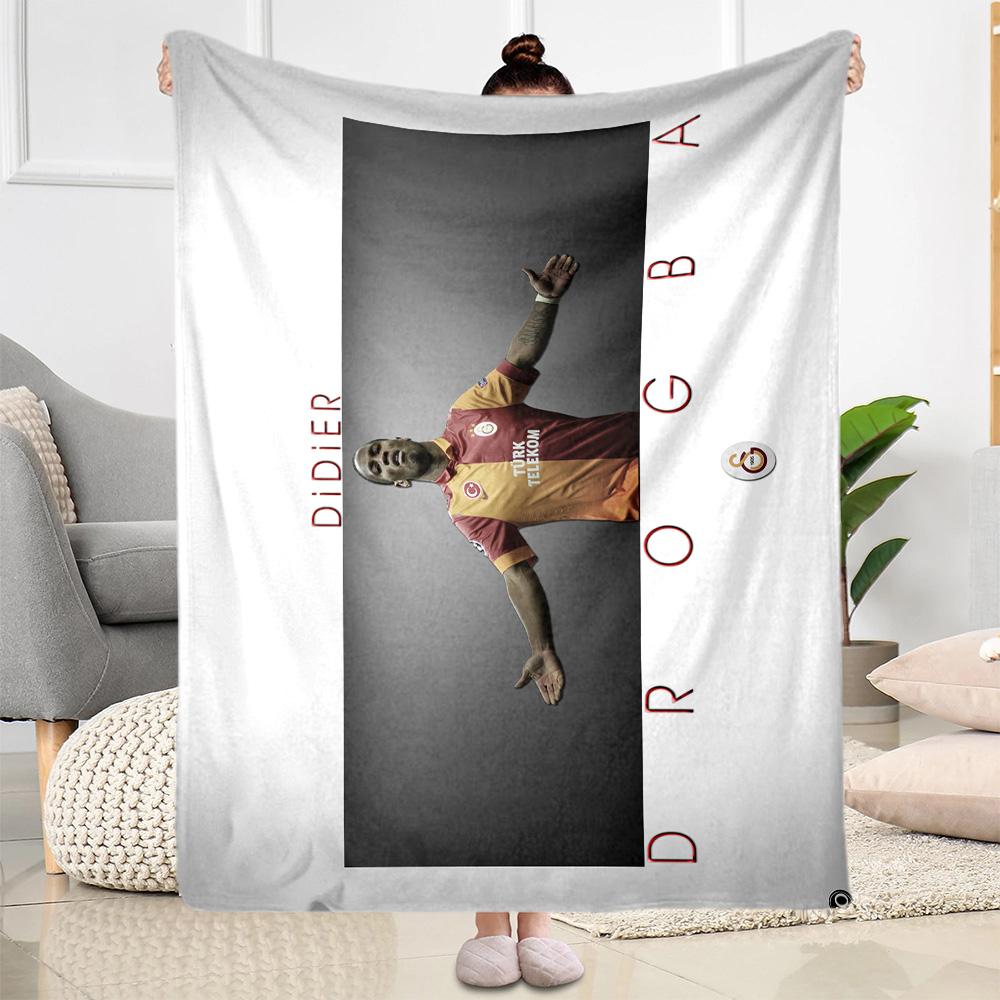 Football Player Action Blanket Warmthful Decor Perfect for Couch Sofa Bedding Four Seasons Universal Playful Design