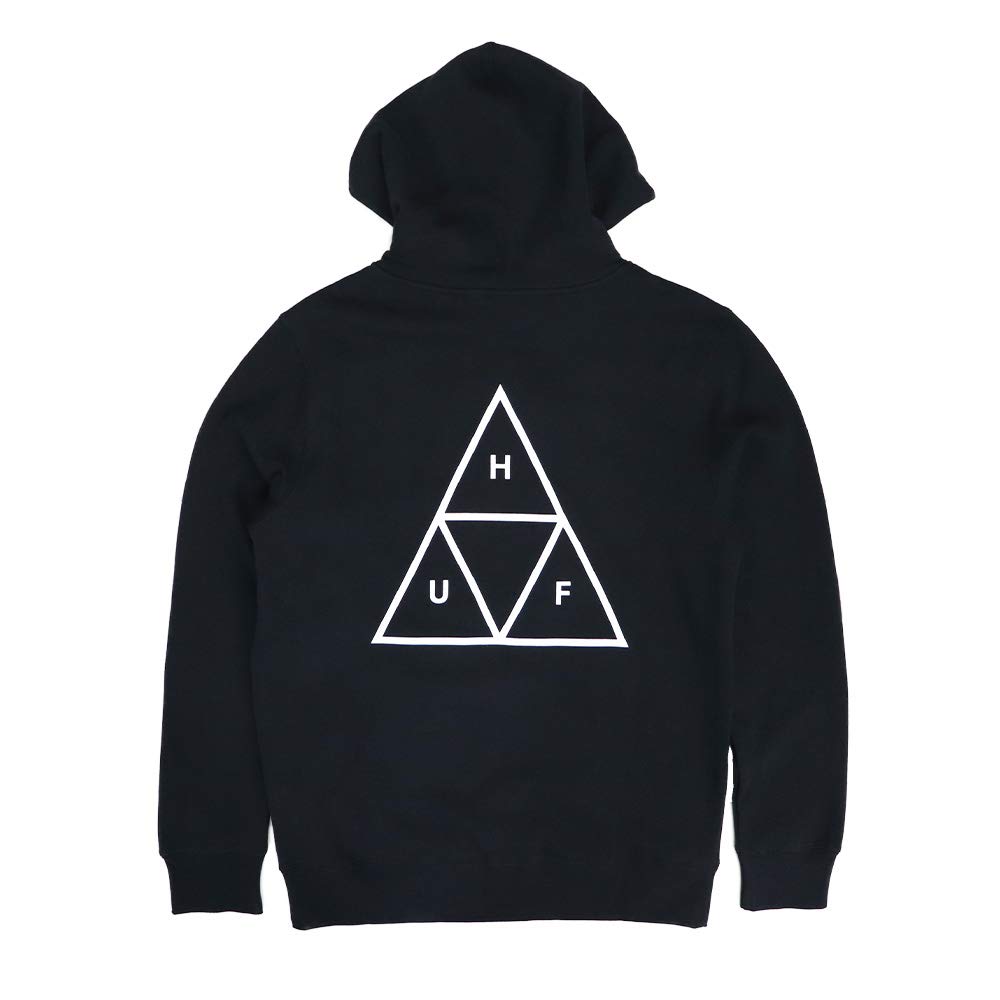 

Толстовка с капюшоном ESSENTIALS TT HOODIE с логотипом Triple Triangle, стильная, скейтерская, тяжелая, черная [Huff] Мужская P/O [Товар]