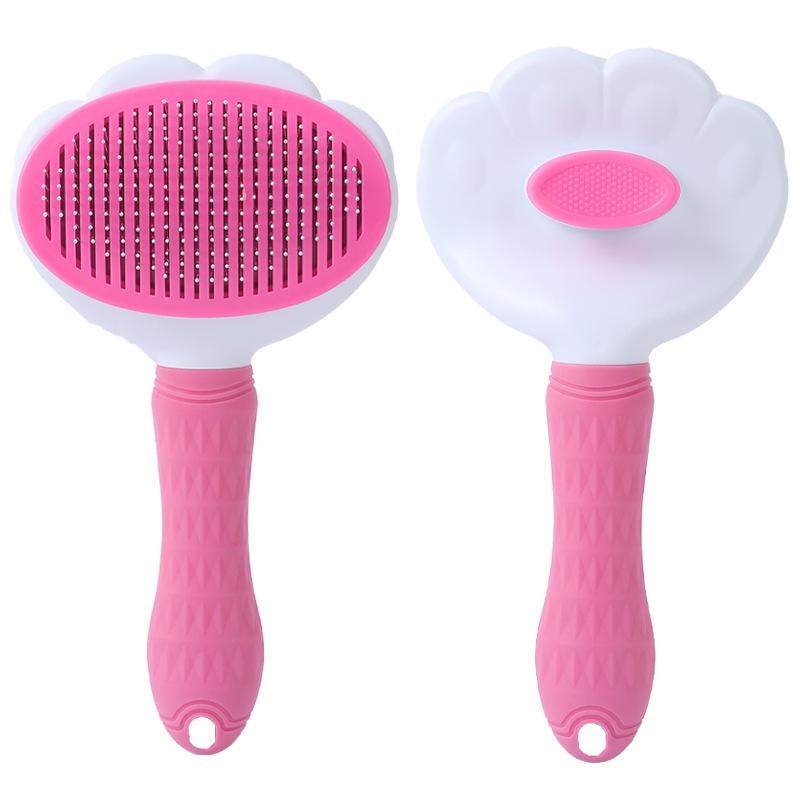 Self Cleaning Pet Grooming Brush Reduce Household Shedding Hair Remover Comb for Dogs Cats Pet Owners