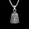 Retro Punk Goddess Angel Wings Bell Pendant Motorcycle Ride Rock Exhibition Party Jewelry Accessories Amulet Necklace
