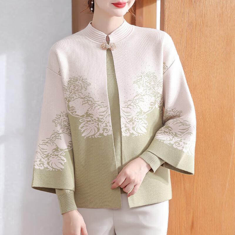 

Женский вязаный кардиган и топ, комплект из двух предметов 2XL