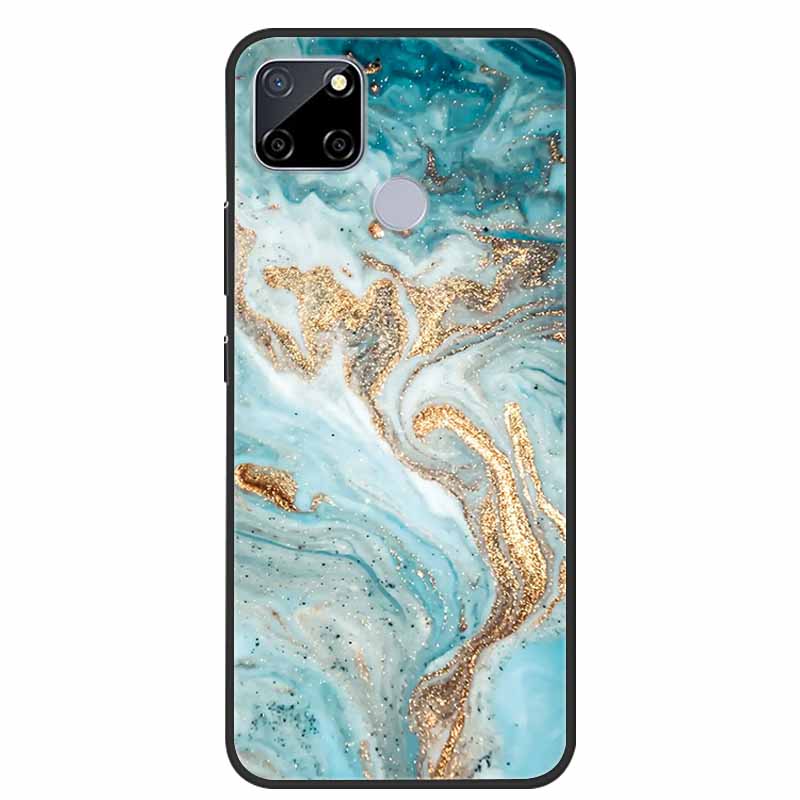 Für Realme C25 Hülle Marmor Silikon TPU Weiche Abdeckung Handyhülle Für OPPO Realme C25S C25 S Funda Stoßfest Coque RMX3191 Capa
