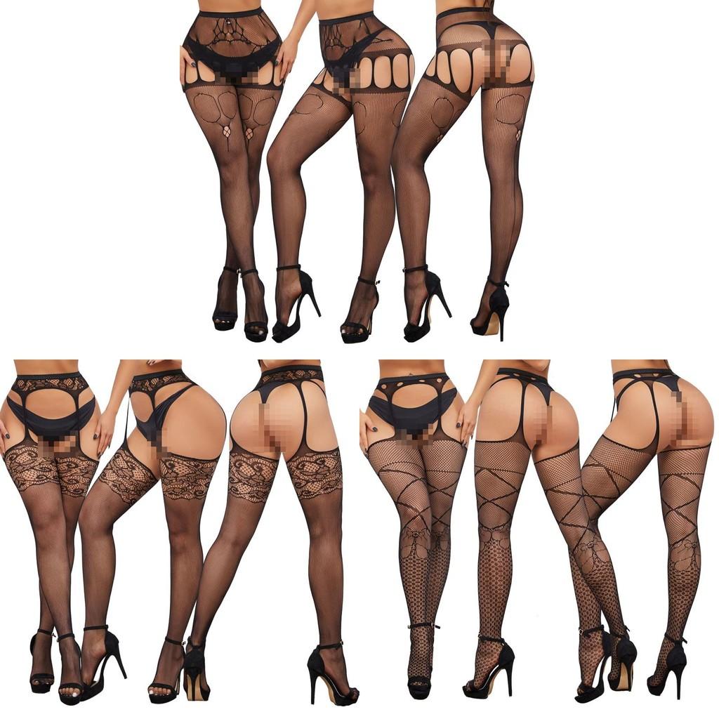 Stockings Sex For Women With Stretchy Fishnet Design Crotch Socks Fashion Gift