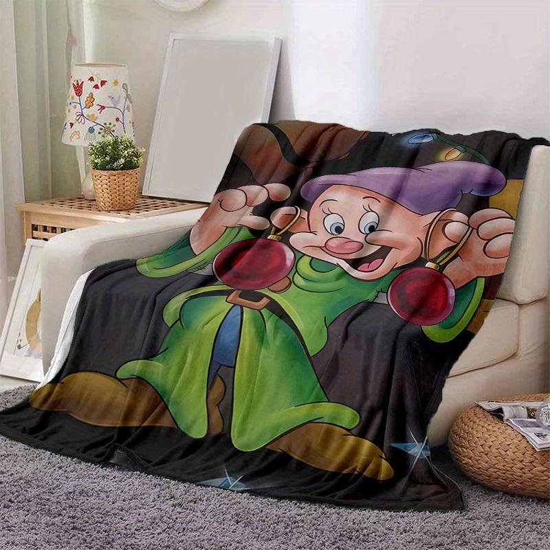 1pc, Dopey Dwarf Home Decor Blanket: A Perfect Gift for Your Bedroom, Living Room, or Travel, Flannel Throw Blanket, Ideal for Couches