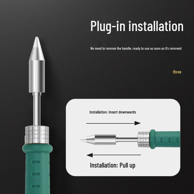 C470 Universal 500W Soldering Iron with High-Quality Heating Core, Blade & Horseshoe Tips for Large Solder Joints