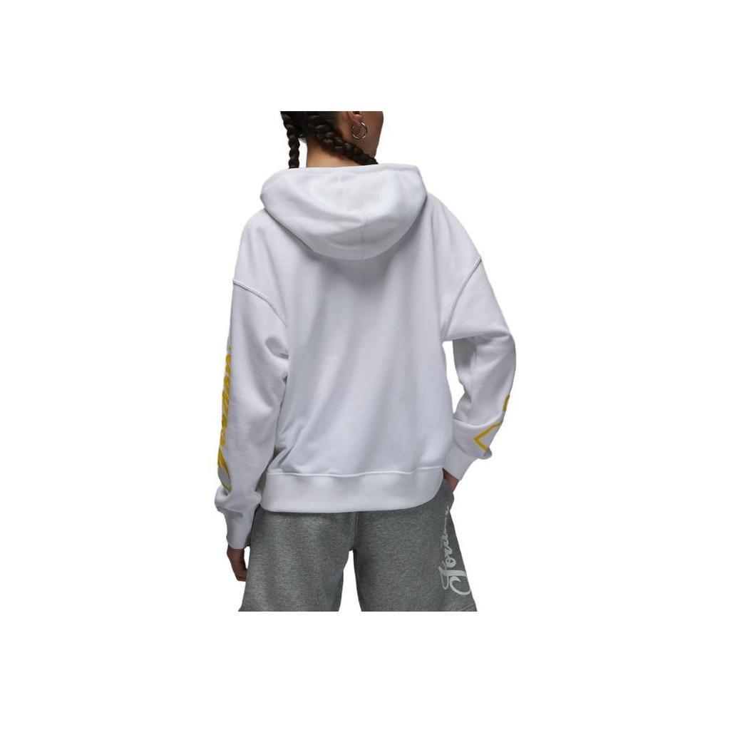Jordan Kangaroo Pocket Long Sleeve Hoodie Women Hoodie White DZ3379-100
