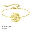 Minimalist Round Hollow Five Pointed Star Adjustable Cord Bracelet Unisex Fashion Jewelry Hand Rope Accessory For Men And Women