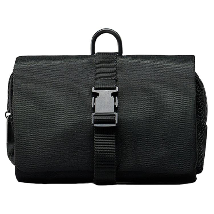 Space Saving Foldable Toiletry Bag with Clasp Waterproof Oxford Cloth Makeup Organizer Large Hanging Cosmetic Holder
