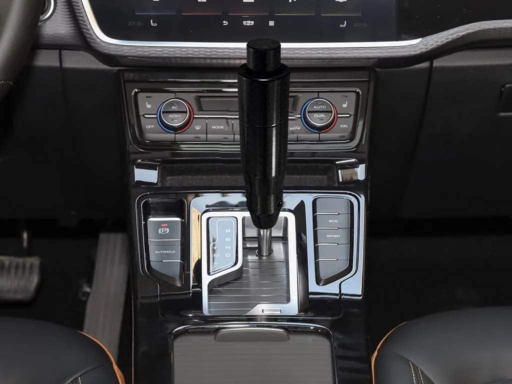 Lunsom Gomb Radiacej Páky Hliníková Radiaca Páka Kovový Gomb Radiacej Páky pre Auto (čierna)