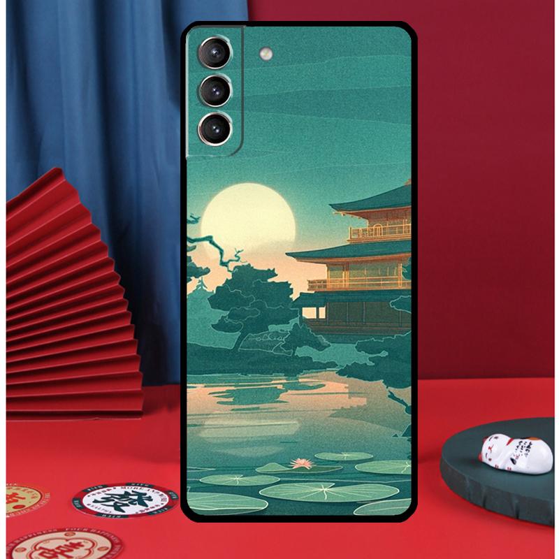 Japanese Style Art Japan Phone Case For Samsung Galaxy S25 S24 Ultra S9 S10 S20 S21 S22 S23 Plus S24 FE Back Cover