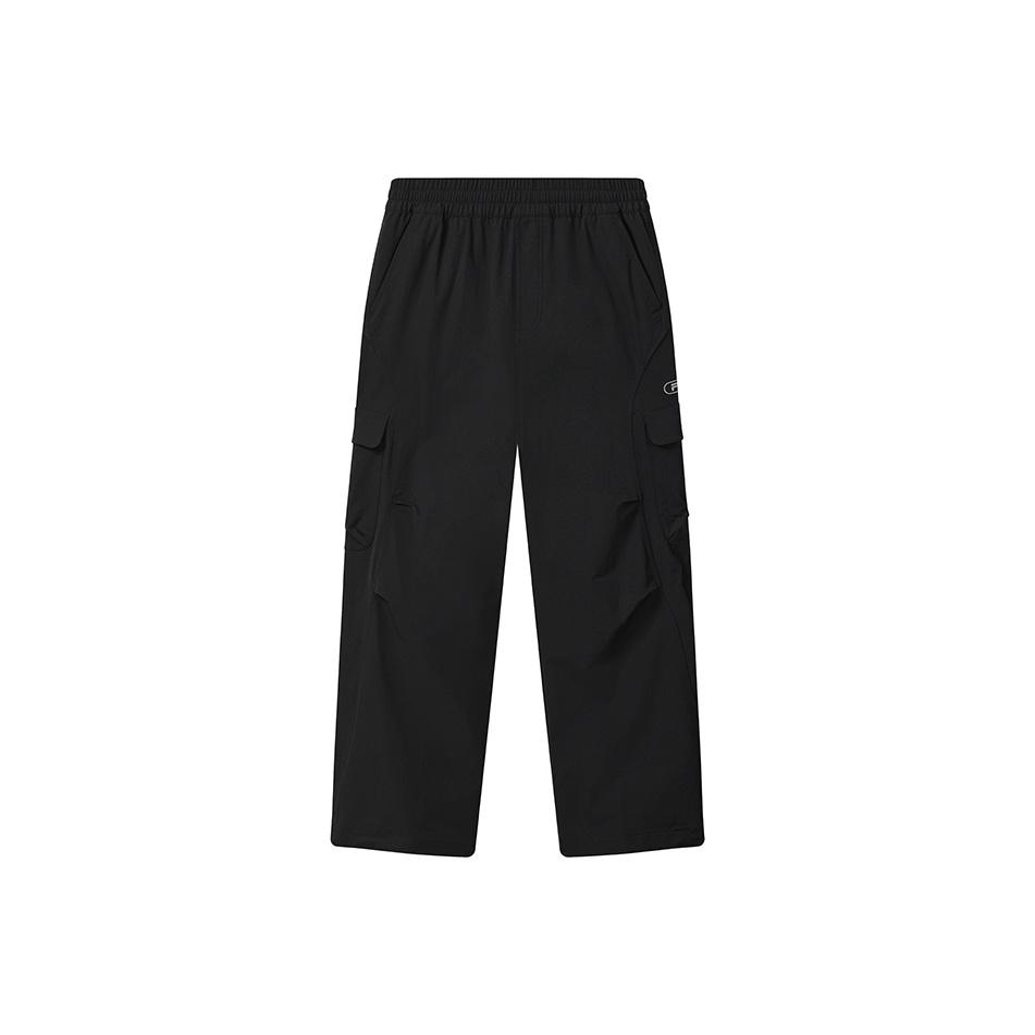 Fila Original Fashion Trend Simple Versatile Workwear Loose Woven Straight Leg Casual Pants Men Bottoms F11M549803FBK