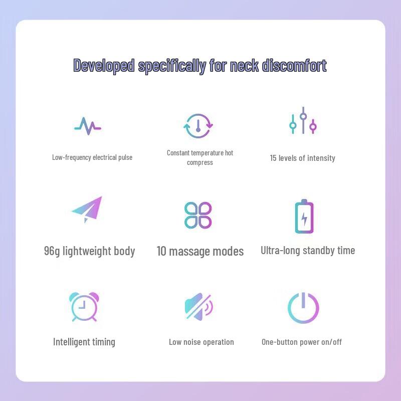 Jiancheng N1 Mini Electric Pulse Neck Massager with Heat