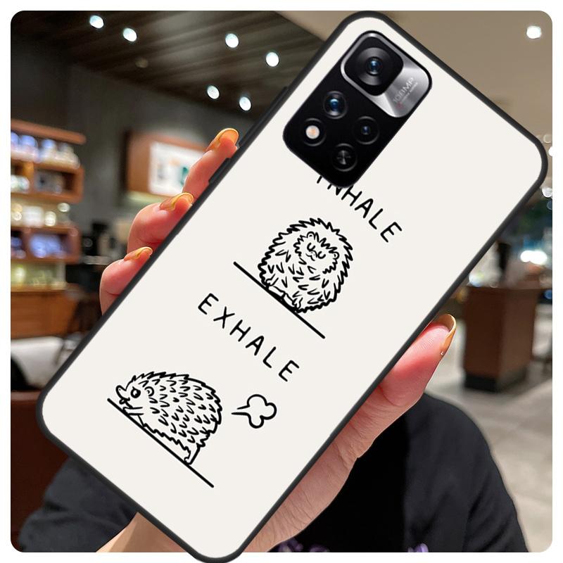 Kawaii Hedgehog Heart Cute Case For Xiaomi Redmi Note 12 11 10 8 9 Pro Note 12S 9S 10S 11S Cover For Redmi 10C 12C 9C
