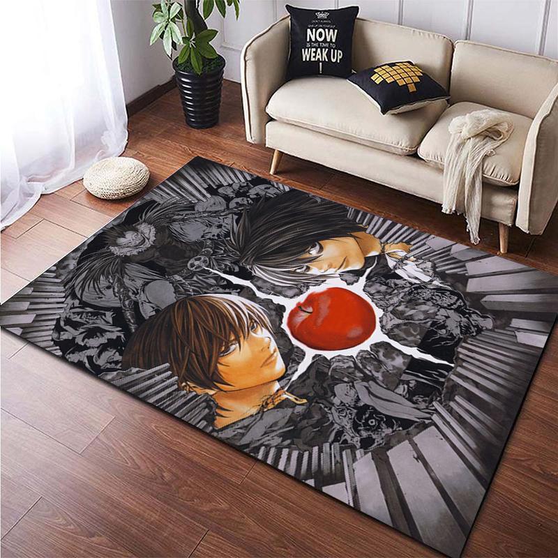 Death Note Gebied Tapijt Grote Tapijt Tapijt Voor Woonkamer Kid Slaapkamer Decoratie Kinderen Spelen Floor Mat Comic Anti-Slip