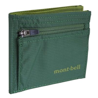 Portefeuille plat compact en nylon conçu pour éviter que les cartes ne se plient [Montbell] Portefeuille bifold pour homme, 1133371, (vert (GN))