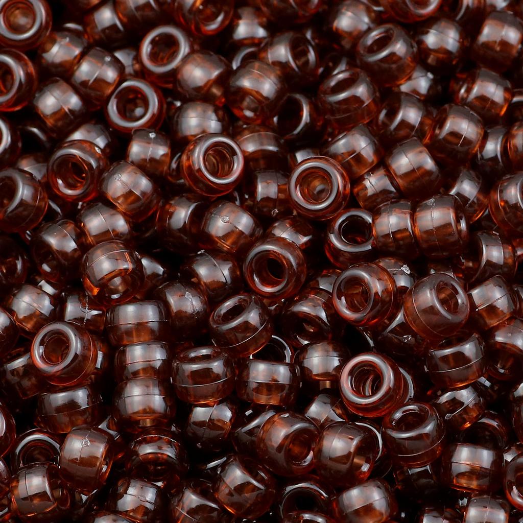 200-1200Pcs multi-colored Large Hole Pony Beads Plastic Beads For Bracelets Making DIY Crafts Jewelry Key Chains And Decorations