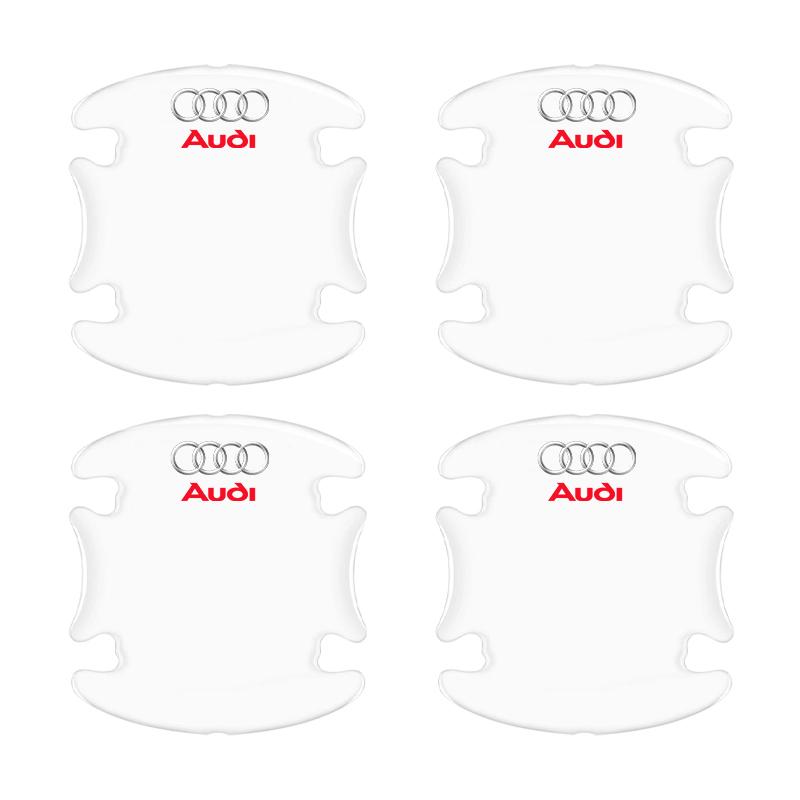 2026 4Pcs Car Door Transparent Strip Rearview Mirror Anti-Collision Protection Strip For AQ4 Q5L Q7 Q2L S4 S5 S6 S7 S8 TT RS3 A6L