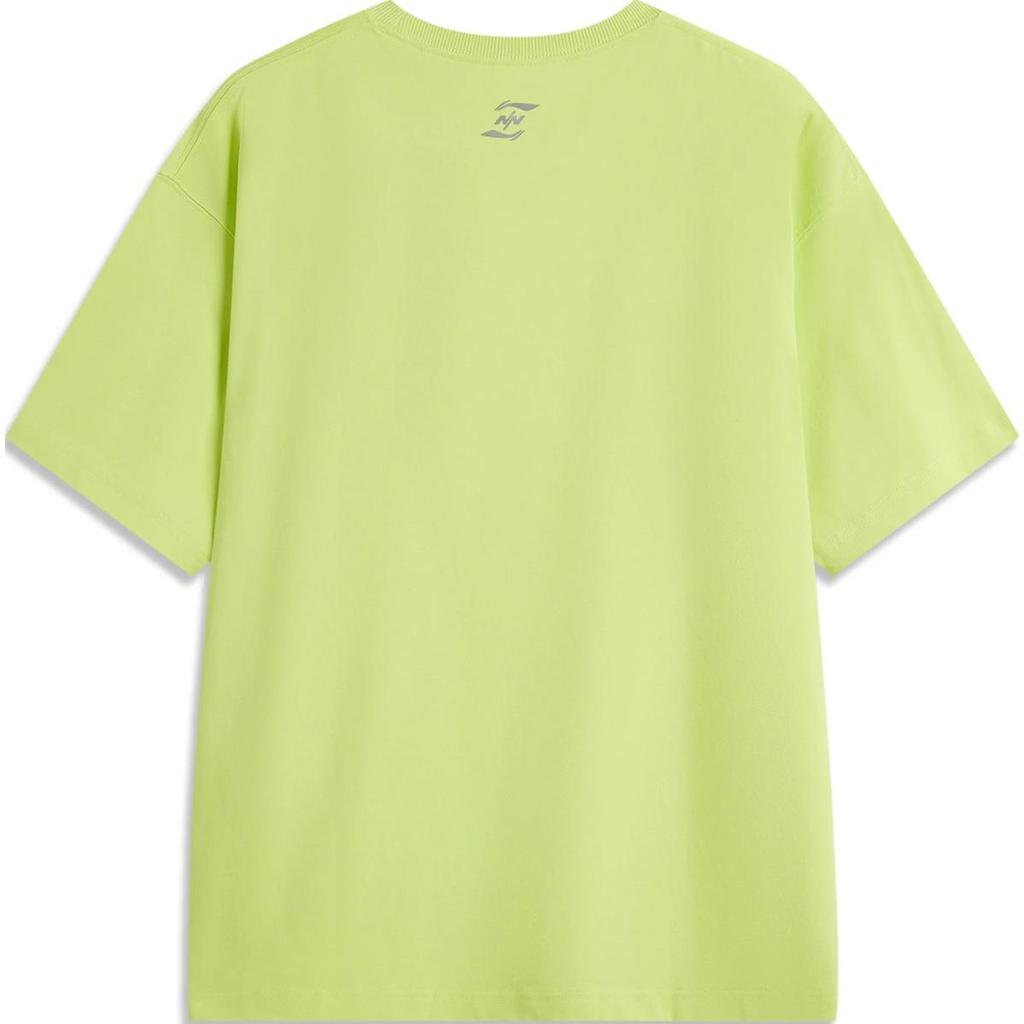 Li Ning X Nine Point Nine Collaboration Sports Trend Series Letter Round Neck Breathable Versatile Casual Loose Short Sleeve T-Shirt AHSU989-2