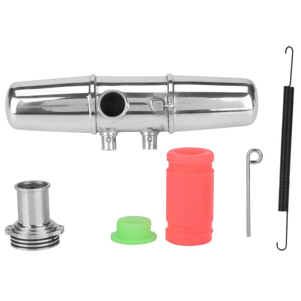 18001P Upgrade Aluminum Alloy Dual Exhaust Joint Tubing for HPI Savage 4.6 5.9 1 8 Nitro Car