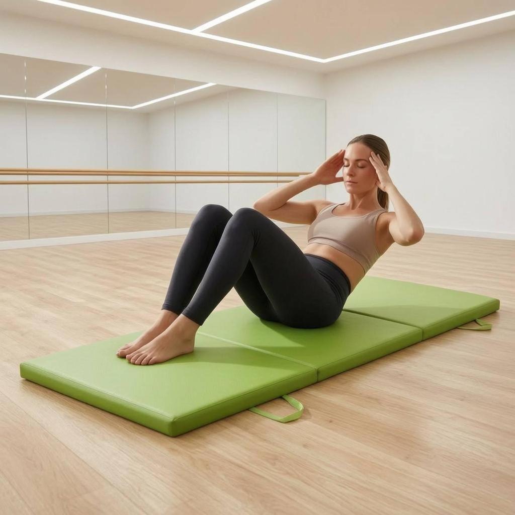 Tri-Fold Fitness Mat Easy to Carry Exercise Joint Support